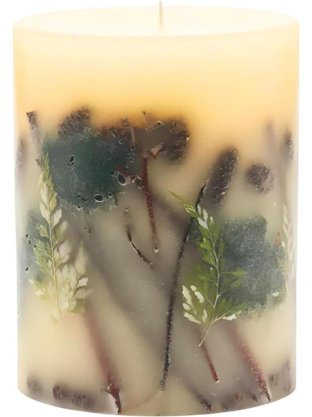 Botanical Aromatherapy Candle - 200 Hour Burn, Woodsy Scent, Long Lasting Decor